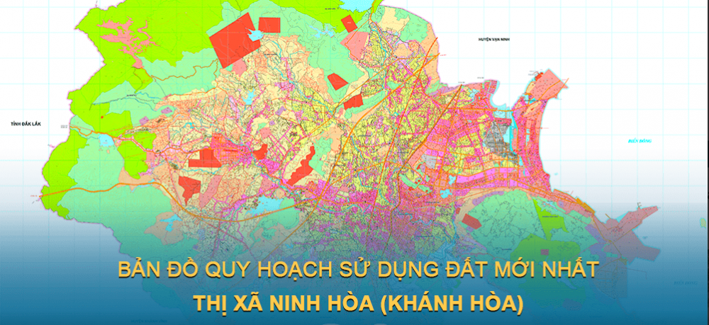 Bản đồ quy hoạch sử dụng đất Thị xã Ninh Hòa (Khánh Hòa) giai đoạn 2021 – 2030