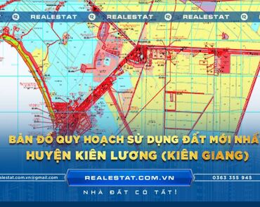 Bản đồ quy hoạch sử dụng đất huyện Kiên Lương (Kiên Giang) mới nhất