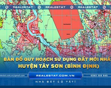 Bản đồ quy hoạch sử dụng đất huyện Tây Sơn (Bình Định) mới nhất