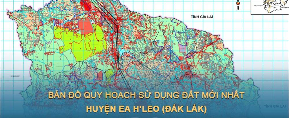 Bản đồ quy hoạch sử dụng đất huyện Ea H’Leo (Đắk Lắk) đến năm 2030