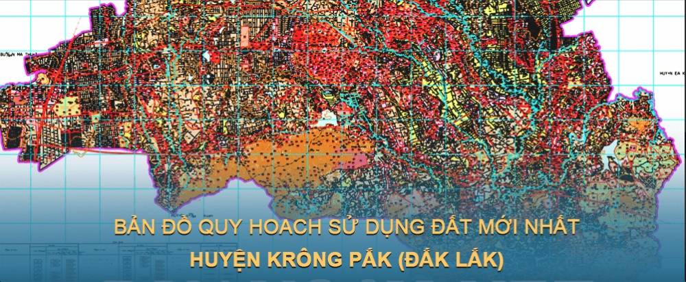 Bản đồ quy hoạch sử dụng đất huyện Krông Pắk (Đắk Lắk) đến năm 2030