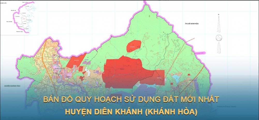 Bản đồ quy hoạch sử dụng đất huyện Diên Khánh (Khánh Hòa) đến năm 2030