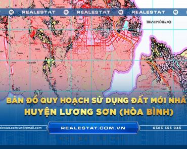 Bản đồ quy hoạch sử dụng đất huyện Lương Sơn (Hòa Bình) mới nhất