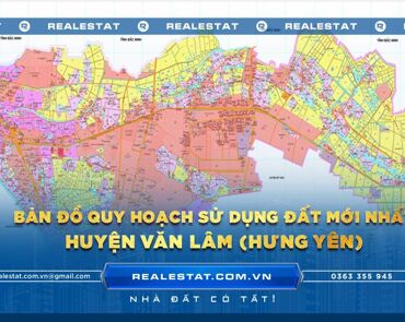 Bản đồ quy hoạch sử dụng đất huyện Văn Lâm (Hưng Yên) mới nhất