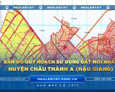 Bản đồ quy hoạch sử dụng đất huyện Châu Thành A (Hậu Giang) mới nhất