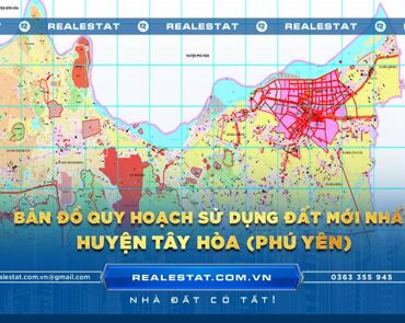 Bản đồ quy hoạch sử dụng đất huyện Tây Hòa (Phú Yên) mới nhất