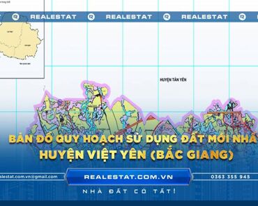 Bản đồ quy hoạch sử dụng đất huyện Việt Yên (Bắc Giang) mới nhất