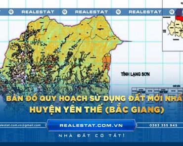 Bản đồ quy hoạch sử dụng đất huyện Yên Thế (Bắc Giang) mới nhất