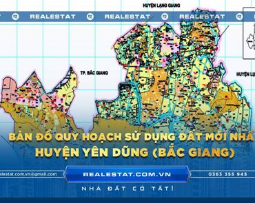 Bản đồ quy hoạch sử dụng đất huyện Yên Dũng (Bắc Giang) mới nhất