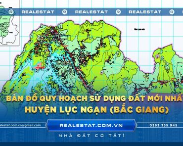 Bản đồ quy hoạch sử dụng đất huyện Lục Ngạn (Bắc Giang) mới nhất