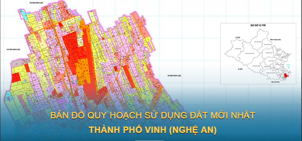 Bản đồ quy hoạch sử dụng đất Thành phố Vinh 2030