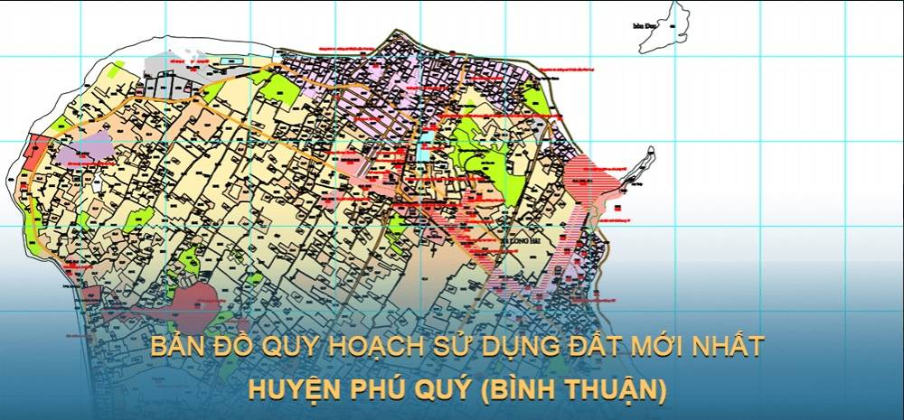 Bản đồ quy hoạch sử dụng đất huyện Phú Quý (Bình Thuận)