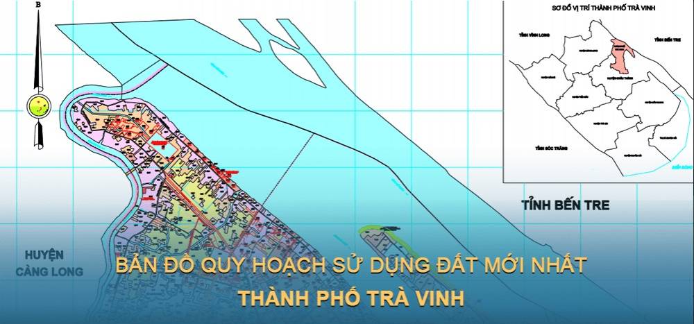 Bản đồ quy hoạch sử dụng đất Thành phố Trà Vinh (Trà Vinh) giai đoạn năm 2021 – 2030