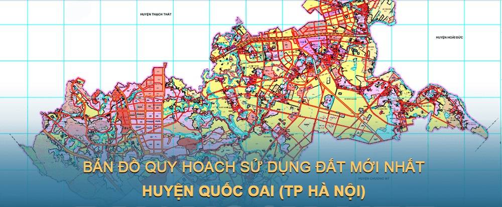 Bản đồ quy hoạch sử dụng đất huyện Quốc Oai (Hà Nội) đến năm 2030