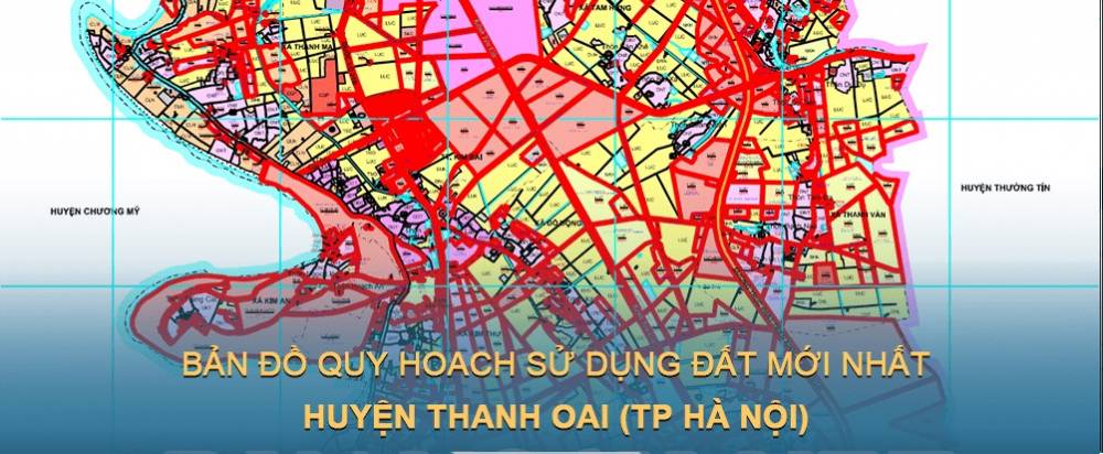 Bản đồ quy hoạch sử dụng đất huyện Thanh Oai (Hà Nội) mới nhất