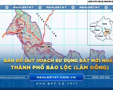 Bản đồ quy hoạch sử dụng đất Thành phố Bảo Lộc (Lâm Đồng) mới nhất