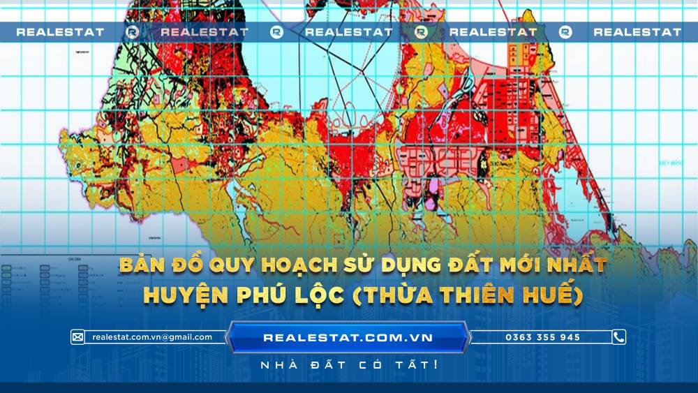 Bản đồ quy hoạch sử dụng đất huyện Phú Lộc (Thừa Thiên Huế) mới nhất