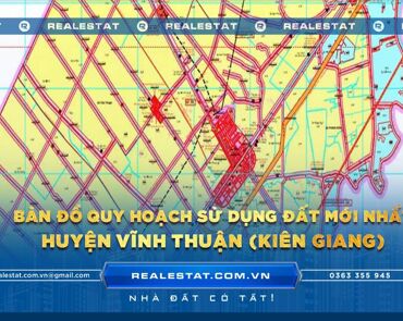 Bản đồ quy hoạch sử dụng đất huyện Vĩnh Thuận (Kiên Giang) mới nhất